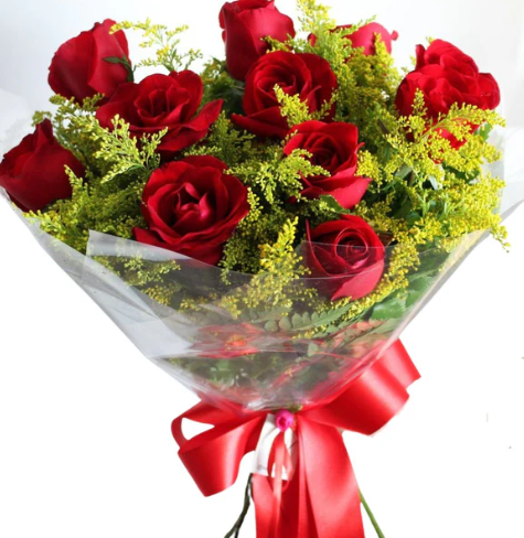 Buquê 12 Rosas Vermelhas